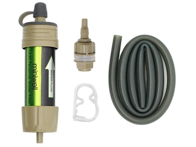 Портативный туристический фильтр для воды Miniwell L630 на 2000 л походный Coyote
