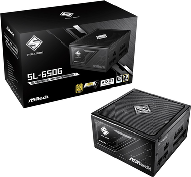 Блок питания ASRock Steel Legend SL-650G 650W 80 Plus Gold Black (90-UXS065-GFEAAA)