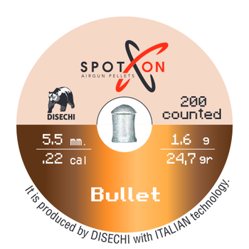 Кулі Spoton Bullet 1.60 гр, 200 шт, 5.5 мм