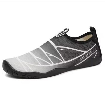 Обувь для пляжа и кораллов аквашузы Diving shoes черные с белым 44 ( 27,8 см ) 141