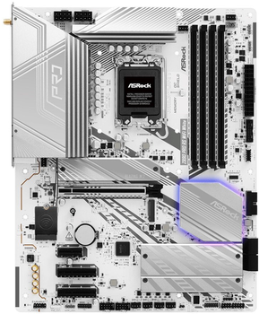 Материнская плата ASRock Z890 Pro RS WiFi White (s1851, Intel Z890, PCI-Ex16)