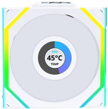 Wentylator Lian Li Uni Fan SL Wireless LCD 120 Reverse Blade White (LULI-098)