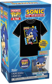 Zestaw Funko Pocket Pop! & Tee Sonic The Hedgehog Figurka Sonic + Koszulka dziecięca Rozmiar L 70391 (889698703918)