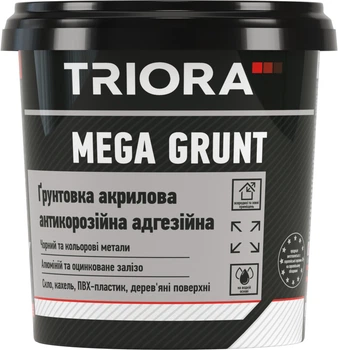 Ґрунтовка акрилова антикорозійна адгезійна TRIORA Mega Grunt 2.5 кг (4823048033818)
