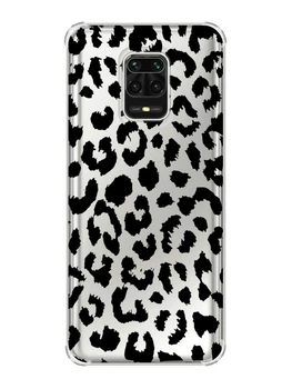 Чехол с утолщёнными углами на Xiaomi Redmi Note 9 Pro/ 9S/ 9 Pro Max :: Леопардовый принт (принт 374)