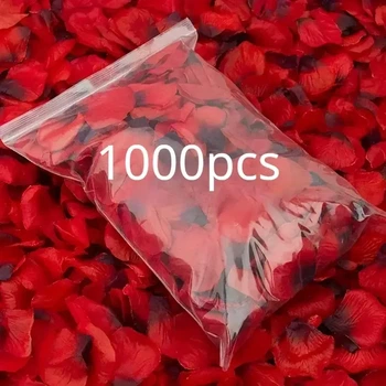 Набор темно-красных лепестков роз, 1000 шт