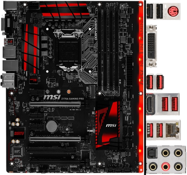 Материнська плата MSI Z170A Gaming Pro (s1151, Intel Z170, ATX) (Z170A GAMING PRO), Б/в