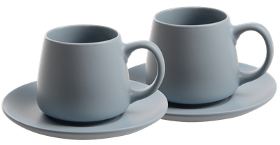 Набор чашек Limited Edition Morning Coffee 2х240 мл с блюдцами фарфор (RX-N24704)