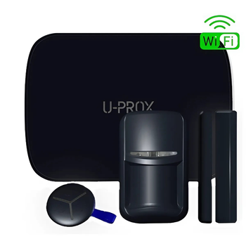 Комплект охоронної сигналізації U-Prox MP WiFi S Black, 868.0–868.6 МГц, Wi-Fi/GSM, до 4800 м