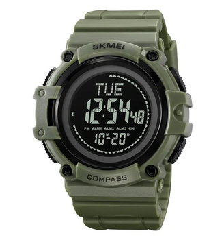 Cпортивные мужские наручные часы Skmei 2233 compass с компасом (Зеленый)