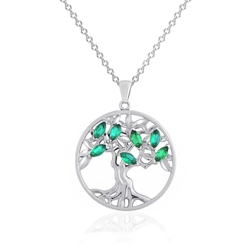 Серебряный кулон Дерево жизни (7285)