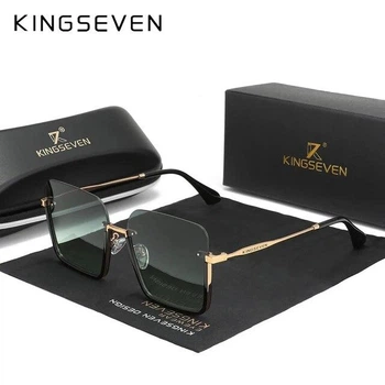 Женские градиентные солнцезащитные очки KINGSEVEN N808 Gradient Green