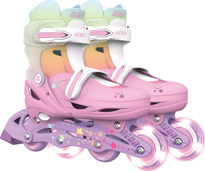 Роликовые коньки Neon Inline размер 34-37 радуга (NT08F4)