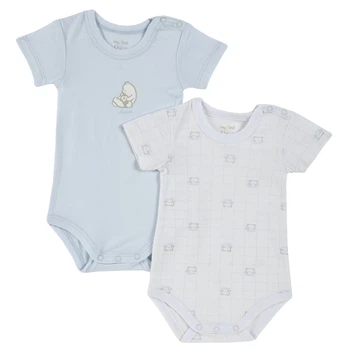 Боди 2 шт для мальчика Chicco 090.11365.021 98 см Белый/Голубой