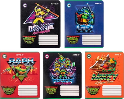 Тетрадь школьная Kite Ninja Turtles 18 листов линия 20 шт (NT24-237)