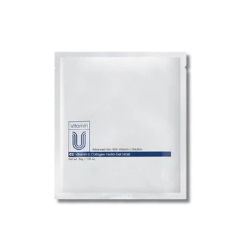 Гидрогелевая маска двойного действия для наполнения и сияния кожи Cu Skin vitamin u collagen hydro gel mask