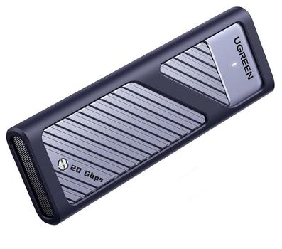 Зовнішня кишеня Ugreen CM559 20Gbps M.2 NVMe to USB 3.2/Type-C 8 TB Max Grey