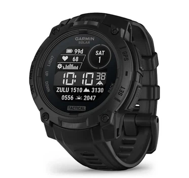 Смарт-часы GARMIN Instinct 3 45mm Solar Tactical Edition Black with Black Band (010-02934-50)