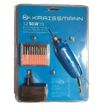 Гравер Kraissmann 12 SGW 10 (12В, 10 насадок у комплекті)