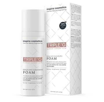 Деликатная очищающая пенка / Delicate cleansing foam, Inspira:cosmetics Triple'G, Германия 150ml