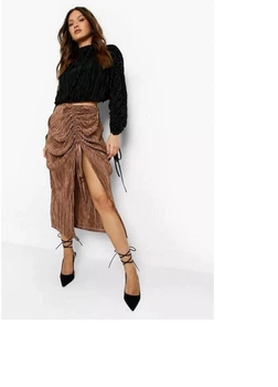 Спідниця boohoo 36 Золотий FZZ36778_золото_01