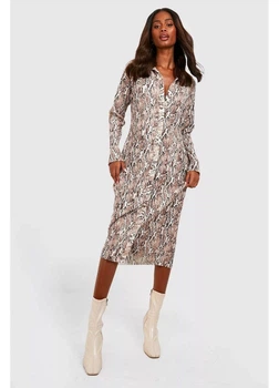 Платье boohoo 38 Бежевый GZZ30380_03