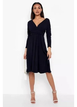 Платье boohoo 36 Темно-синий FZZ38389_06