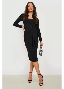 Платье boohoo 36 Черный BZZ00258_03