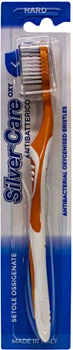 Зубна щітка Silver Care Oxygen Жорстка Помаранчева (5522) (8009315055226)