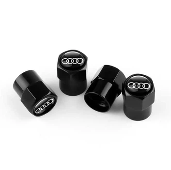 Колпак вентиля колеса Audi 4 шт Тюнинг Черные