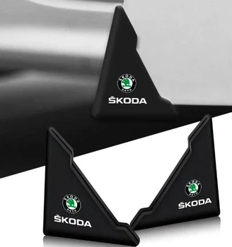 Захист кутів дверей LinkNexGen Skoda 2шт чорні посилені 45х58х47 мм гума (на скотчі)