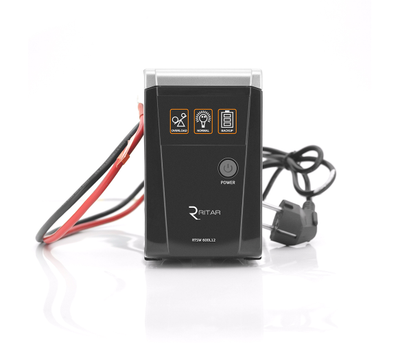 Источник бесперебойного питания с правильной синусоидой Ritar RTSW-600 LED, 360W, 1xSCHUKO, Black (RTSW-600L12)