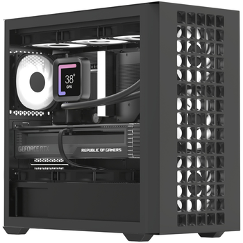 Корпус AeroCool D302A-G-BK-v1 (ACCS-DS04043.11) Black без БЖ ( white ) 32135