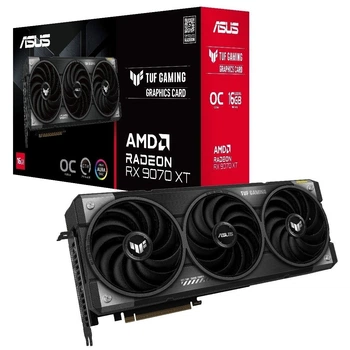 Відеокарта AMD Radeon RX 9070 XT 16 GB GDDR6 TUF Gaming OC Asus (TUF-RX9070XT-O16G-GAMING) ( Black )