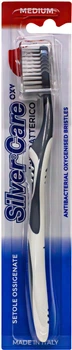 Зубная щетка Silver Care Oxygen Средней жесткости Серая (5521) (8009315072117)