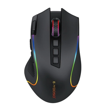 Мышка беспроводная игровая E-YOOSO X11 Black с аккумулятором и RGB подсветкой