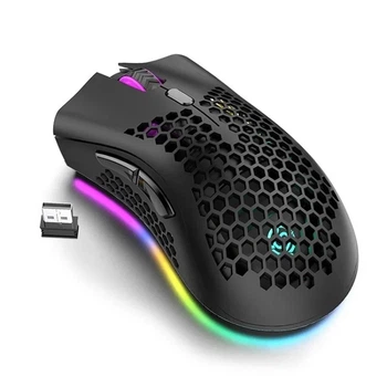 Мышка беспроводная игровая K-Snake BM600 с аккумулятором и RGB подсветкой
