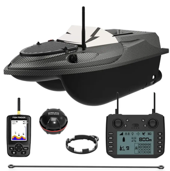 Професійний прикормочний кораблик Flytec V080 з GPS, ехолотом, LED-підсвіткою та автоповерненням