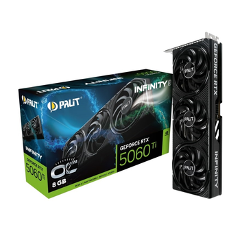 Видеокарта GF RTX 5060 Ti 8GB GDDR7 Infinity 3 OC Palit (NE7506TS19P1-GB2062S)