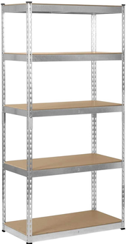 Складський стелаж Humberg HR-700 183 x 90 x 45 см срібний (5903890618520)