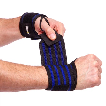 Бинты кистевые для жима STRENGTH WRIST WRAPS SP-Sport TA-311 Синий