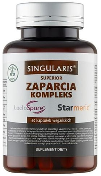 Дієтична добавка Singularis Комплекс для полегшення та зменшення запорів 60 капсул (5907796631560)