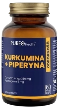 Дієтична добавка Pureo Health Куркумін + Піперин 60 капсул (5907637934324)