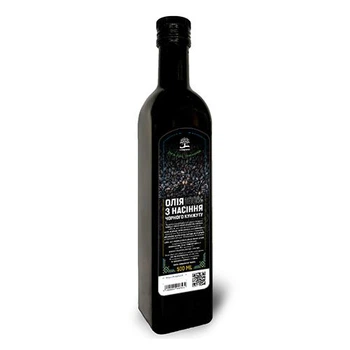 Олія з насіння чорного кунжуту 100% (скло) ECOPROD 500мл