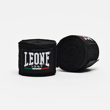 Боксерські бинти Leone бавовна 450 см чорні 2 шт. (657673)
