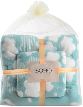 Набор 2 микрофибровых полотенца Soho Банных 35х75 + 70х140 см Baby (35*75+70*140см, мікроф. Baby)