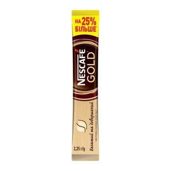 Кофе Nescafe Gold растворим в стиках 25 шт (8445290777461)
