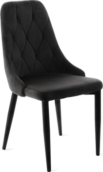 Krzesło do kuchni i salonu HOMLA LOUIS QUILTER 44 x 59 x 88 cm Black (5904183848969)