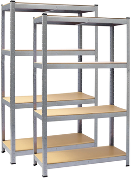 Складський стелаж Plonos PL-701 174 x 80 x 40 см 2 шт (5903890620561)