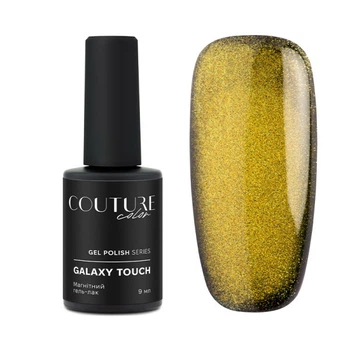 Гель-лак Couture Colour Galaxy Touch Cat Eye GT 08 золотисто-оливковый блик 9 мл (2907928992548)